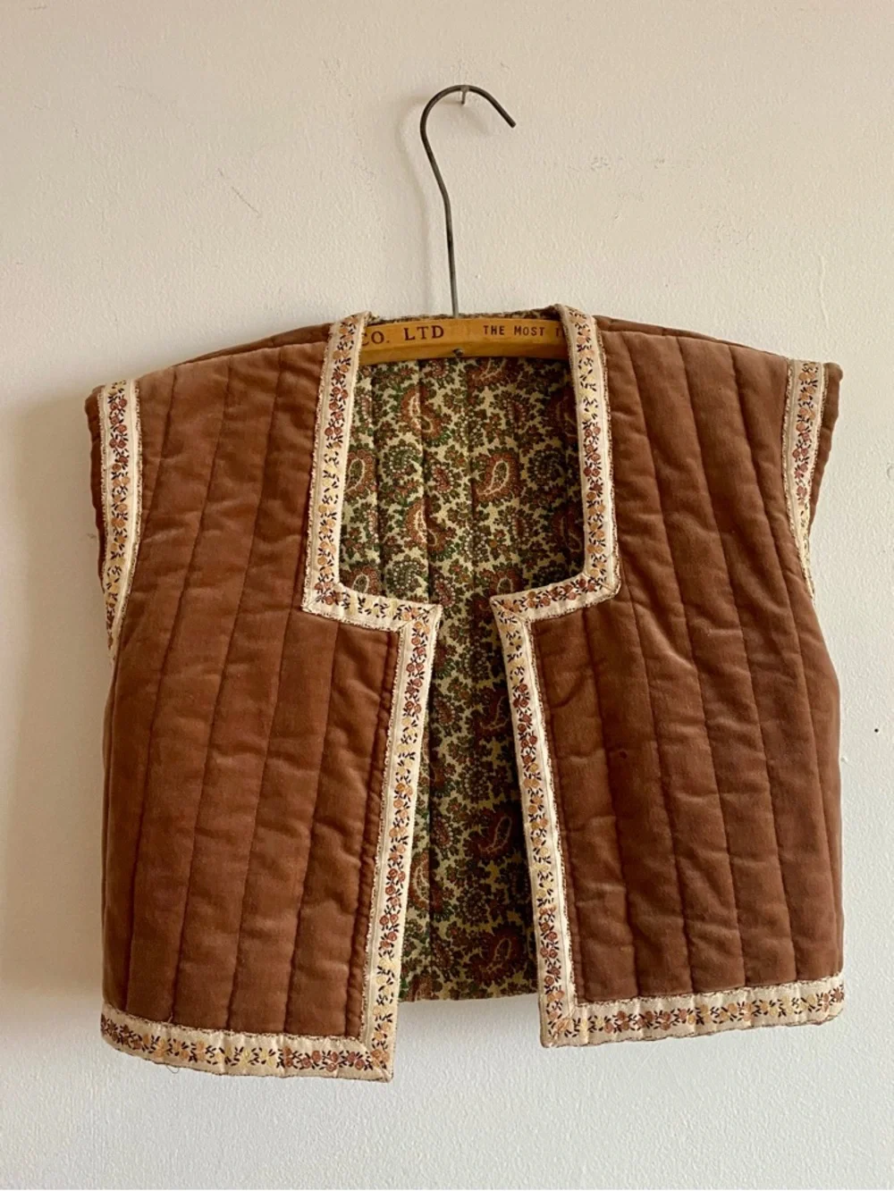 Vintage Suttles & Seawinds Skirt Vest Set Autumnal Paisley Vicki Lynn Bardon XS - Picture 14 of 16